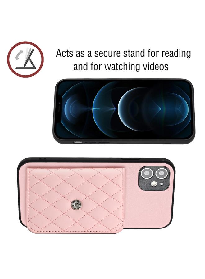 زبون جراب لهاتف iPhone 12 بنمط معيني وحقيبة بطاقات RFID مع حبل طويل - Image 4