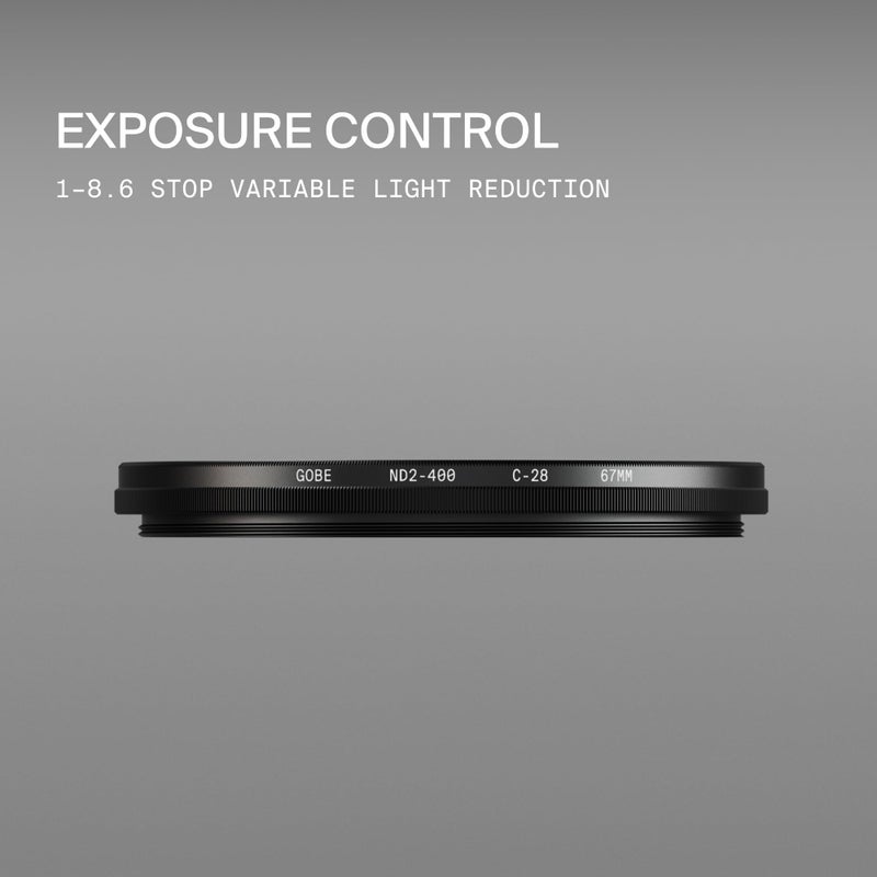 Gobe 58mm ND2-400 Variable ND Lens Filter (Pro) - Image 3