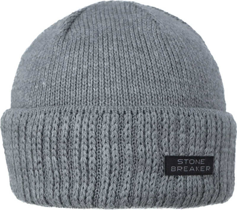 اوبلاند Men's Winter Thick Beanie Cotton Folded Stone Model Keeps Warm Flexible Windproof
