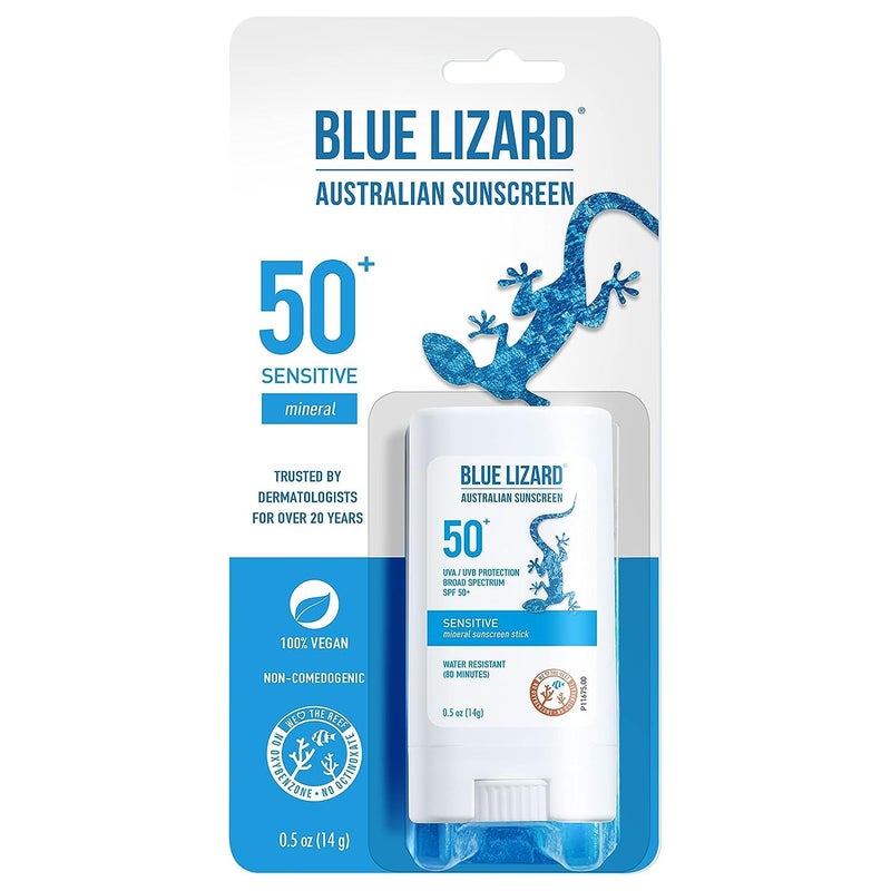 Blue Lizard Spf50 Sensitive Stick Australian Sunscreen 05 Ounce Pack of 3