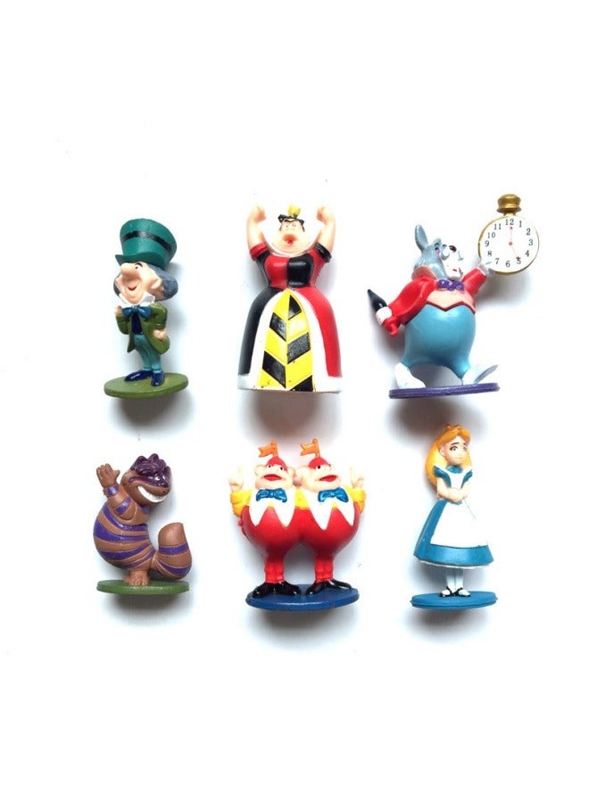 عام 6 أليس مصنوعة يدويا العجائب مغامرات في بلاد العجائب كعكة الحلي دمية المناظر الطبيعية الصغيرة - Image 1