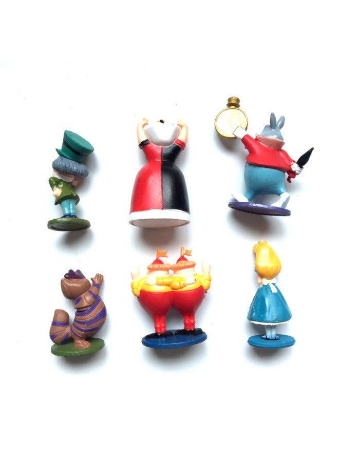 عام 6 أليس مصنوعة يدويا العجائب مغامرات في بلاد العجائب كعكة الحلي دمية المناظر الطبيعية الصغيرة - Image 2