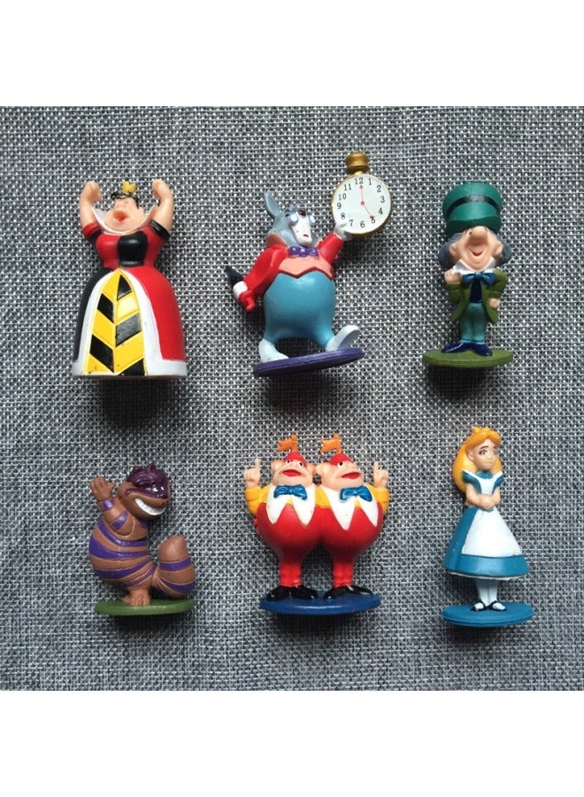 عام 6 أليس مصنوعة يدويا العجائب مغامرات في بلاد العجائب كعكة الحلي دمية المناظر الطبيعية الصغيرة - Image 3