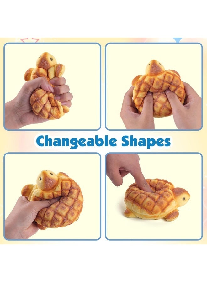 "Slow Rising Squishies Toys for Kids Turtle Bread Food Foam Animal Stress Squishes Cute Giant Squeeze Toy " - Image 4