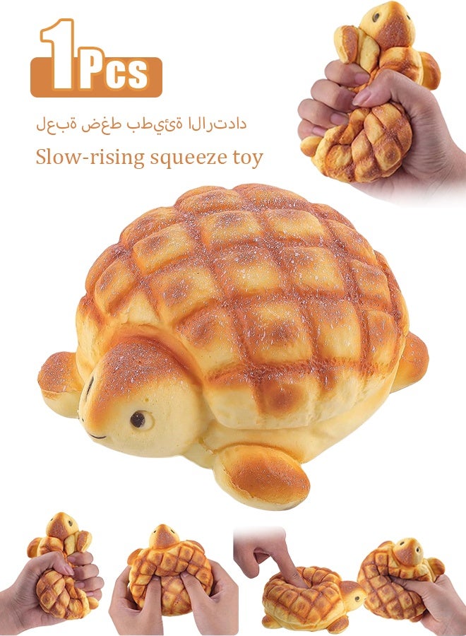"Slow Rising Squishies Toys for Kids Turtle Bread Food Foam Animal Stress Squishes Cute Giant Squeeze Toy " - Image 1
