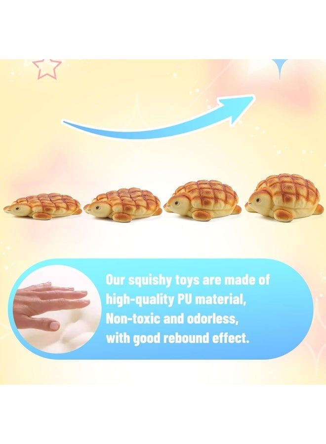 "Slow Rising Squishies Toys for Kids Turtle Bread Food Foam Animal Stress Squishes Cute Giant Squeeze Toy " - Image 3