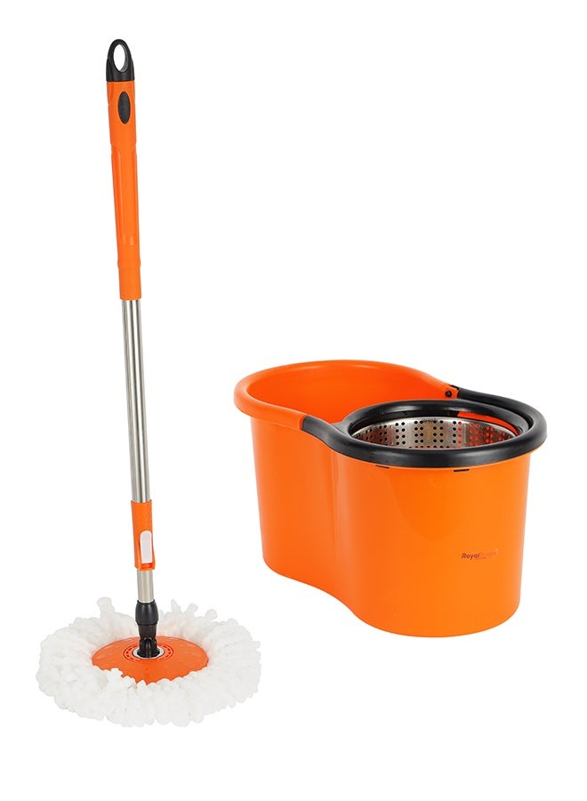 Royalford Royalbright 13L Modern Spin Easy Mop Microfiber Technology 360掳 Rotating Plates Ss Drum Hands Free 100% Microfiber Non Splash Multicolor Assorted Assorted - Image 3