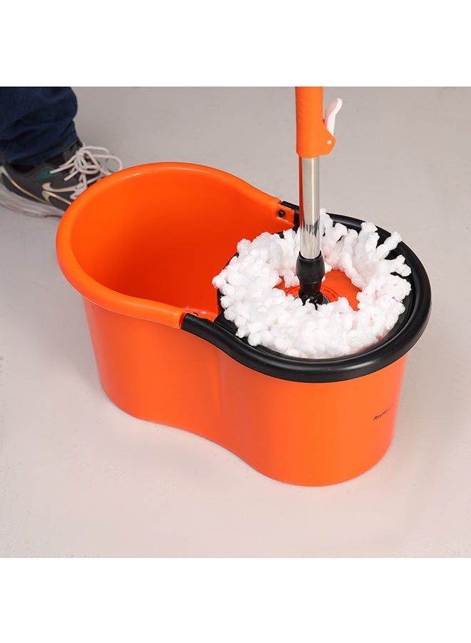 Royalford Royalbright 13L Modern Spin Easy Mop Microfiber Technology 360掳 Rotating Plates Ss Drum Hands Free 100% Microfiber Non Splash Multicolor Assorted Assorted - Image 4