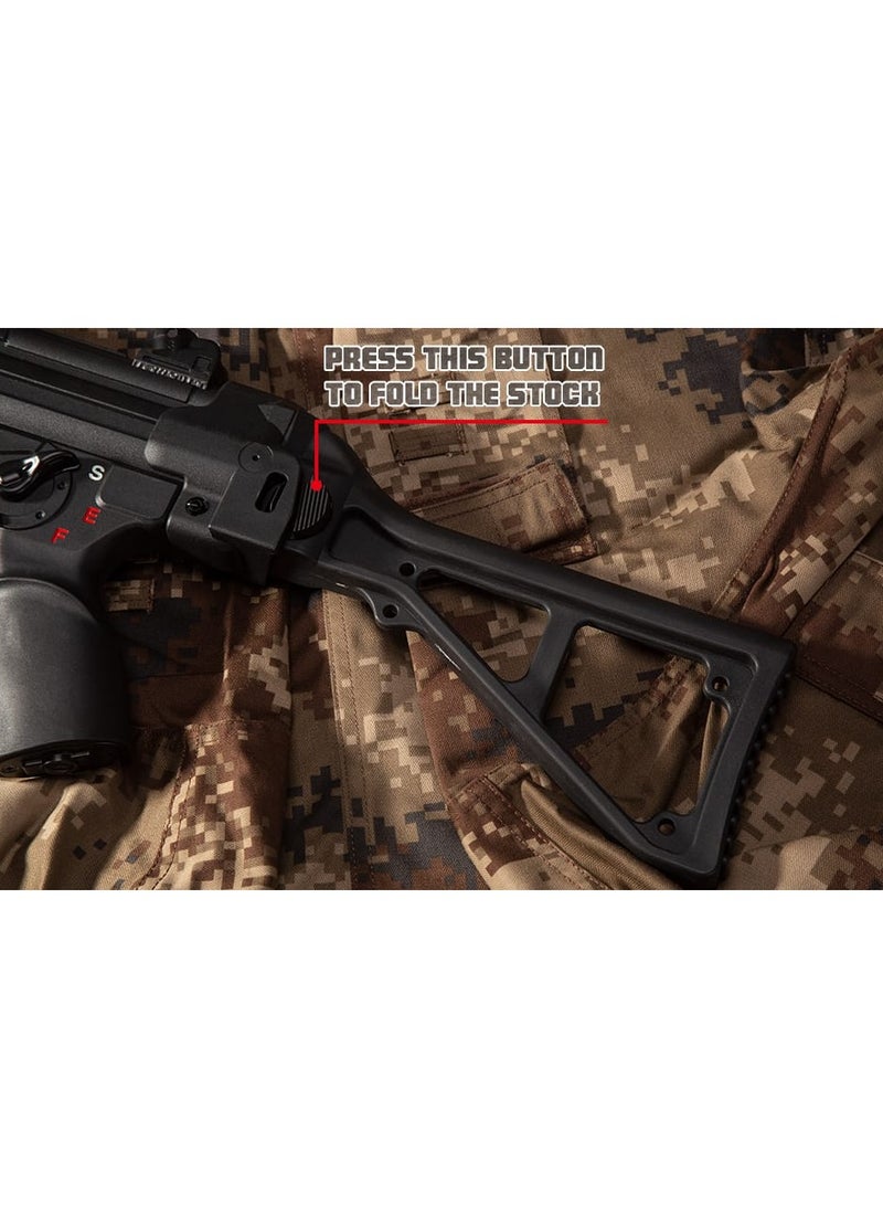 Pro-Grade Gel Splatter Ball Blaster MP5K Upgraded  - Metal and Nylon Body - 11.1V High Power - Metal Gearset - High Speed Motor - for Ages 15+ Adults - Image 3