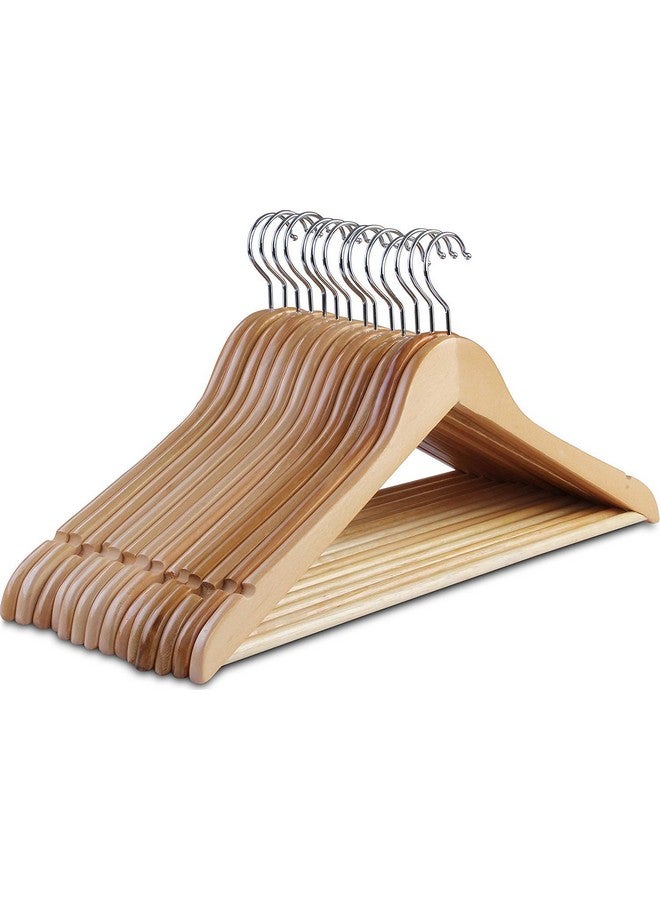 STAR WORK Star Work Clothes Hangers, Wooden Hangers Ultra Thin Space Saving Non-Slip Hangers Velvet Hangers Suit Hangers Ideal for Everyday Standard Use, Clothing Hangers (10)  - Image 1