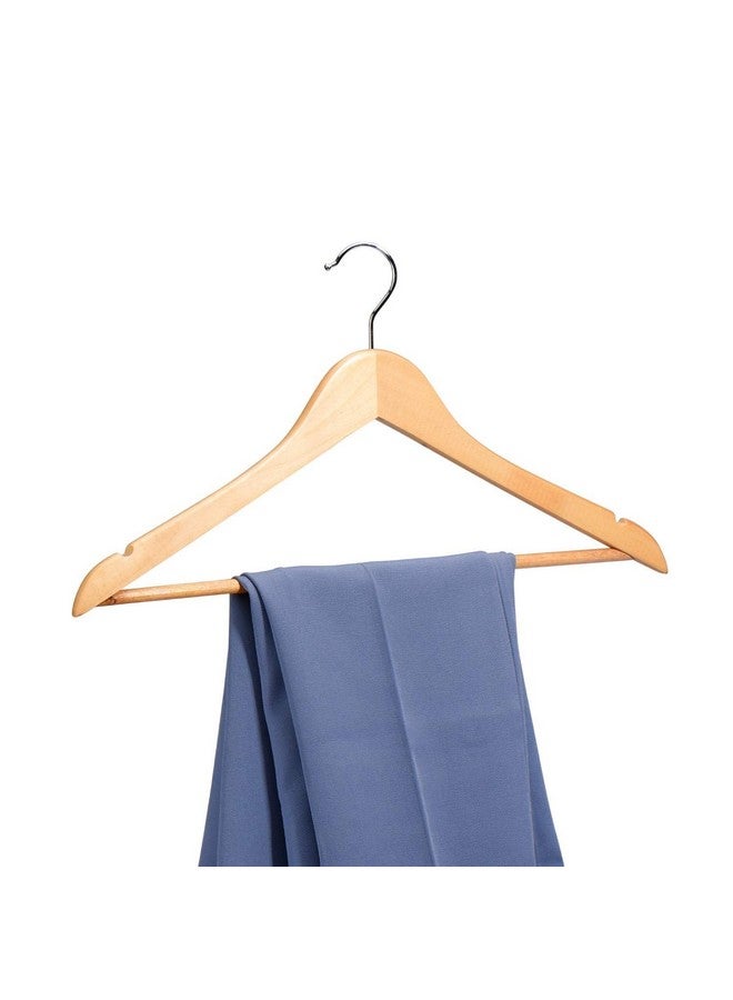 STAR WORK Star Work Clothes Hangers, Wooden Hangers Ultra Thin Space Saving Non-Slip Hangers Velvet Hangers Suit Hangers Ideal for Everyday Standard Use, Clothing Hangers (10)  - Image 3