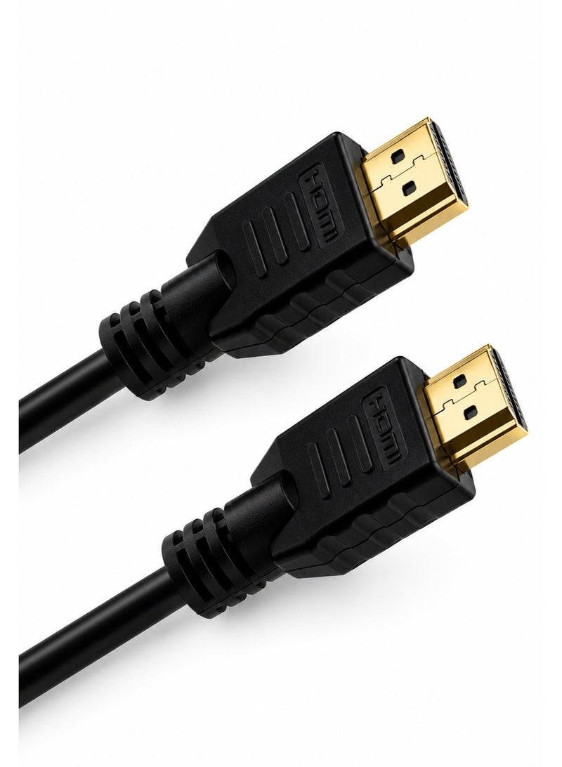 كيبل HDMI ذكر إلى HDMI ذكر بطول 5 متر – كيبل عالي السرعة Full HD 1080P للتلفزيون والشاشات والبروجكتر والبلايستيشن واللاب توب – أسود - Image 5