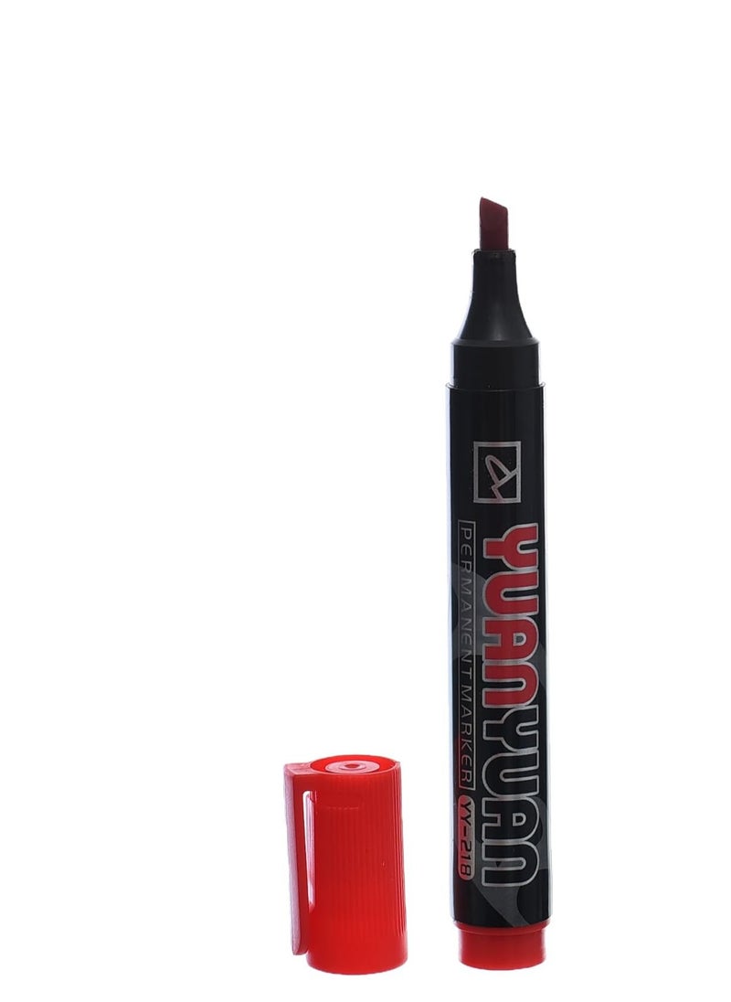 Generic Yuanyuan Permanent Marker YY-218 Red | Long-Lasting, Quick-Dry Ink for Bold Markings  - Image 1