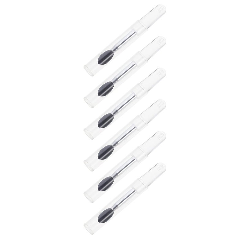 Silicone Lip Balm Brush Set with Cap, 6pcs Cosmetic Lipstick Applicator and Eyeshadow Brush Tools for Makeup Application and Lip Mask Use - Image 1
