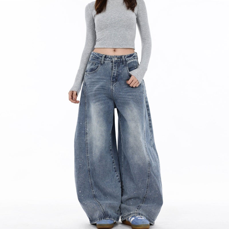 Vintage Classic European-American Design Daily Commute Jeans  Size_M - Image 3