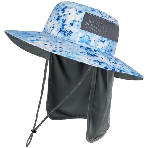 BASSDASH UPF 50 Sun Fishing Hat Water Resistant with Detachable Neck Flap - Image 1
