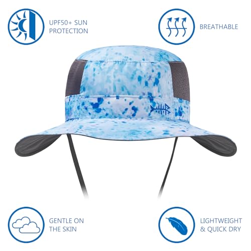 BASSDASH UPF 50 Sun Fishing Hat Water Resistant with Detachable Neck Flap - Image 3