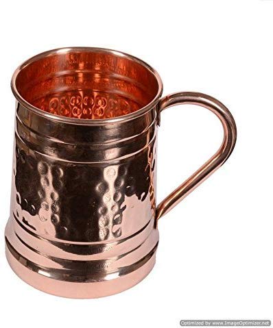 Skywalk Handmade Pure Solid Copper Mug Cup 600 ML for Use Restaurant Ware Bar Beer Vodka Wine Hotel Ware Home Ware Gift, Pure Copper Beer Mug Cup - Image 3