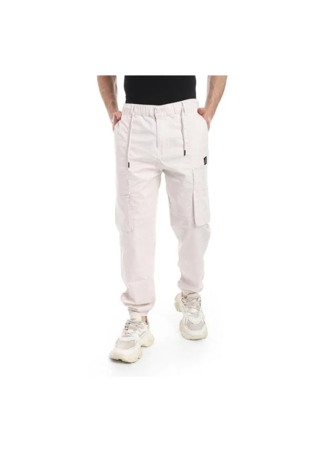 Coup Coup Men Gabardine Jogger Pants 1330175 38 - L.Beige