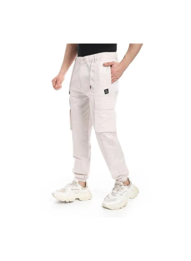 Coup Coup Men Gabardine Jogger Pants 1330175 38 - L.Beige