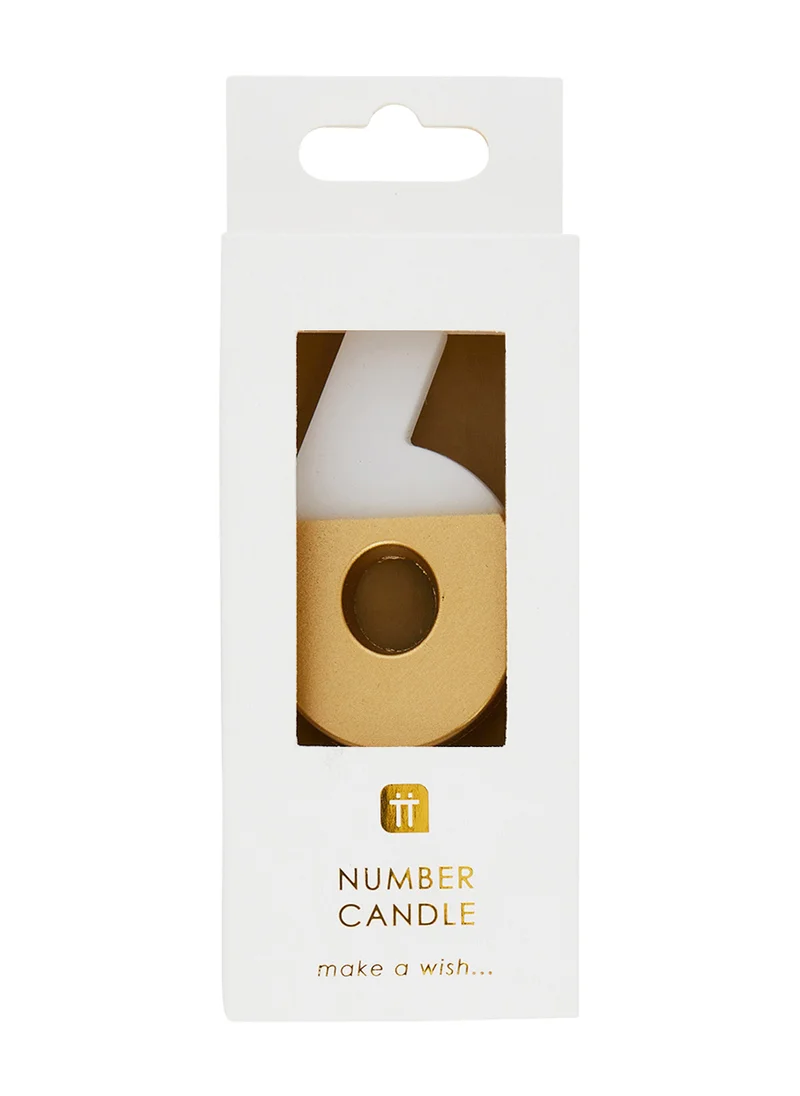 Talking Tables Talking Tables 6 Number Birthday Candles, Gold Candle for Cake Decoration, Candle for Birthday Cake Topper, Anniversary Cake Number Candle. Candles stick for special occasions such as birthdays and Anniversaries.
