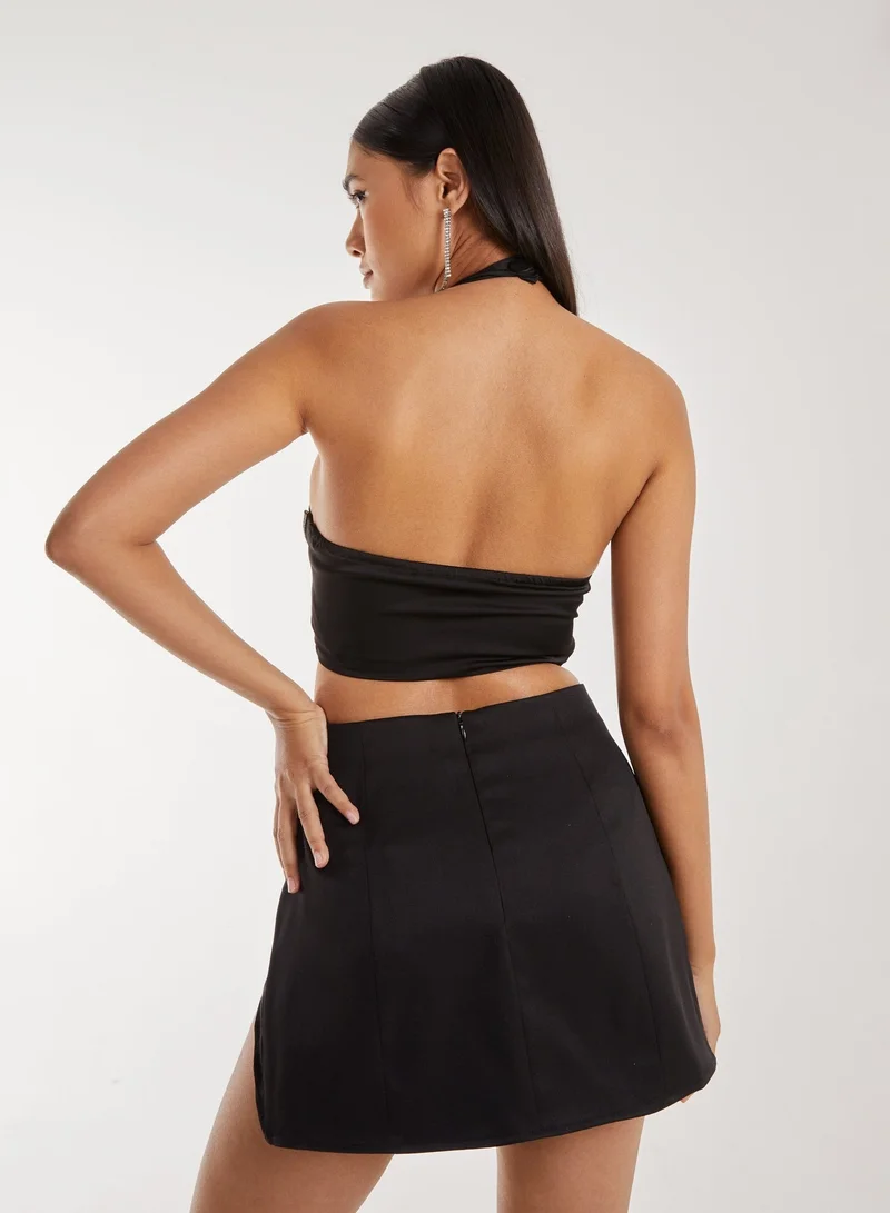 Pink Vanilla Diamante Halter Neck Top