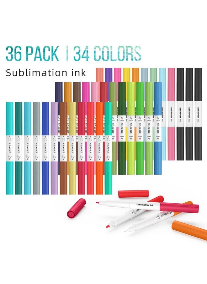 Dual Tip Infusible Pens For Cricut Maker 3/Maker/Explore 3/Air 2/Air 36 Pcs Dual Tip Sublimation Markers Pens Set For Cricut Mug Press/Heat Press (0.4 Tip & 1.0 Tip) - pzsku/Z2799048EBB7B32518AEAZ/45/_/1720617699/73431fdf-b9e3-4bbb-93e7-2b285f8202e9