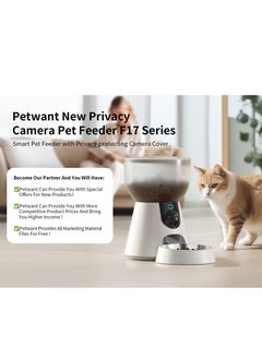 Petwant 4L Smart Pet Feeder - Stainless Steel Bowls, 5G WiFi, HD Camera, and Eco-Friendly Design - pzsku/Z27990BC049F3E955C2D0Z/45/_/1737371060/073cc5b7-2229-46e9-b941-3210fb583f81