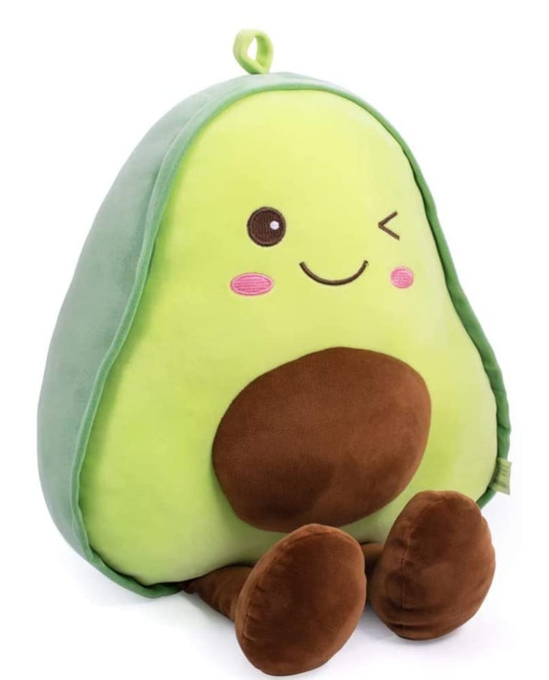 NatureMan avocado plush toy pillow gift, lovely fruit plush toy doll pillow pillow, suitable for children, girls, boys and holiday warm gifts (15 inch) - Image 1