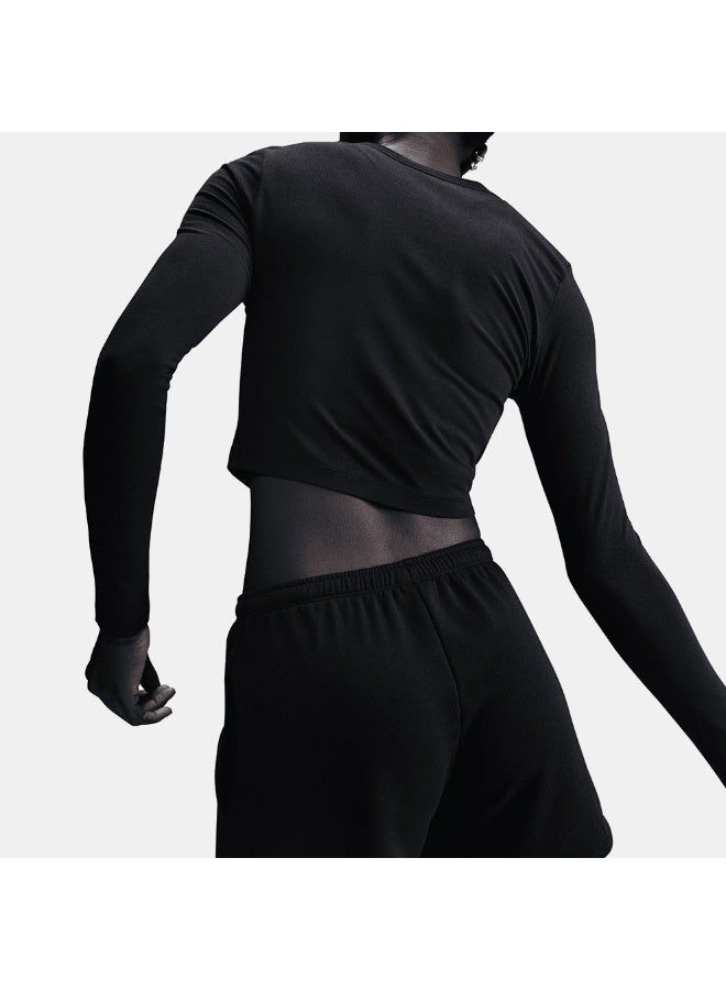 Nike Women’s Nike Sportswear Chill Knit Long-Sleeve Crop Top - Image 3