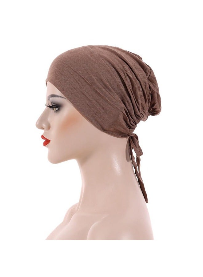 meayul 3Pcs Hijab Cap, Women scarf hijab, Muslim under hijab head cap for Women, Islamic Headscarf Bonnet Cap Hijab with Adjustable Tie-Back Closure - Image 3