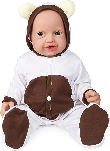 Vollence 16 inch Reborn Silicone Baby Dolls Girl Cute Lifelike Platinum Newborn Silicone Baby Dolls AntiStress Toys My Melody for Kid with Gift Box for Kids Age 3 Girl - Image 1