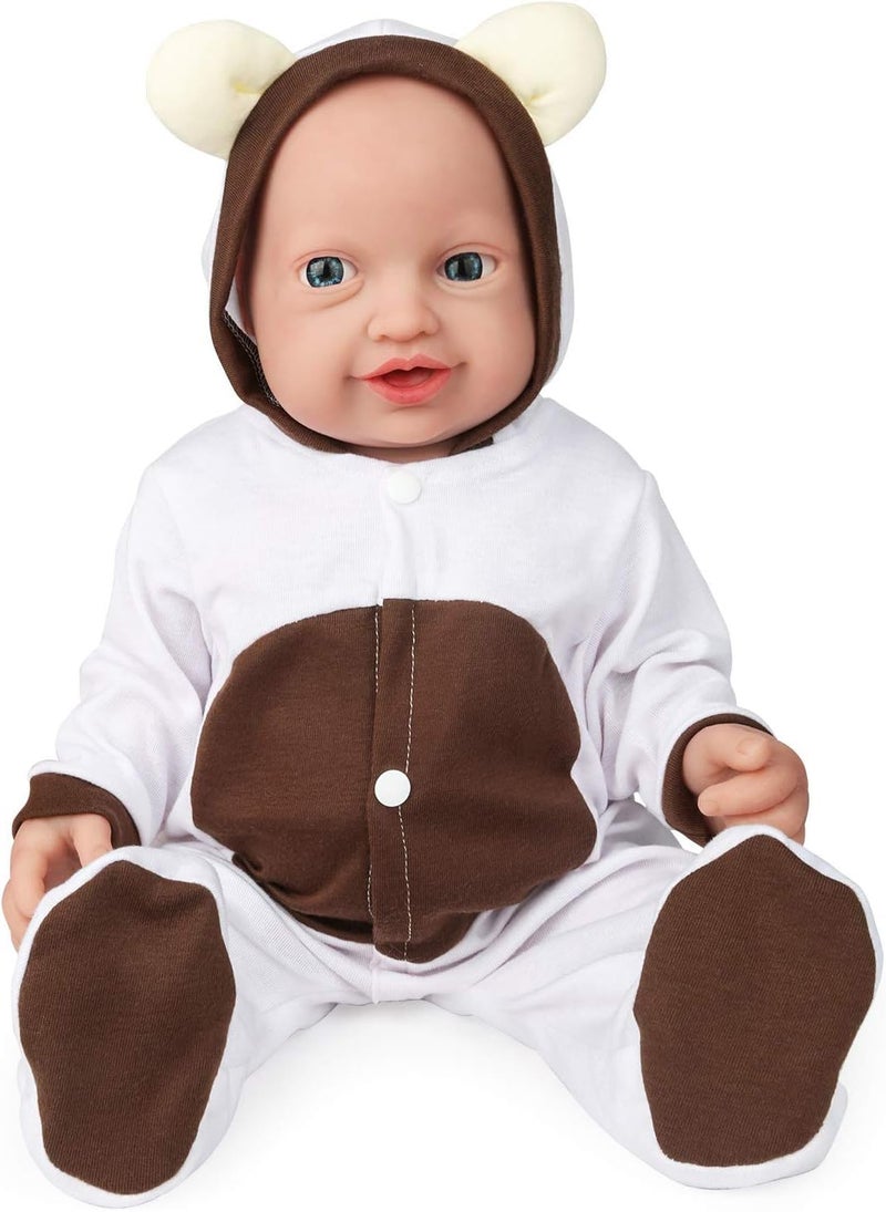 Vollence 16 inch Reborn Silicone Baby Dolls Girl Cute Lifelike Platinum Newborn Silicone Baby Dolls AntiStress Toys My Melody for Kid with Gift Box for Kids Age 3 Girl - Image 3