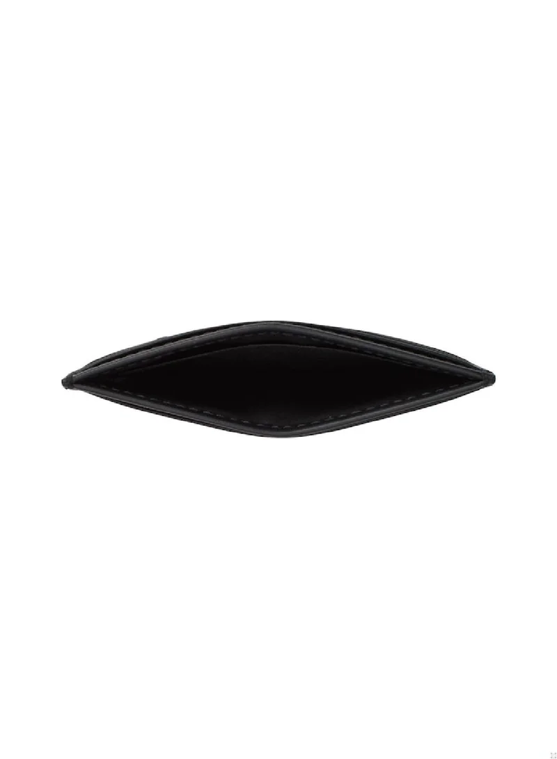 TOMMY HILFIGER Men's Corporate Leather Credit Card Holder, Black - Leather