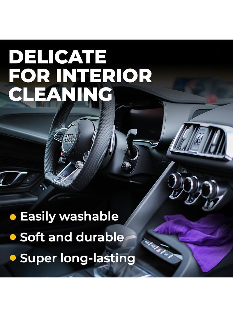 Safi WAX SAFI WAX Chamois Car Washing Towel Car Washing Drying Towel Chamois Leather For Cleaning Polishing Purple PVA-001  - Image 3