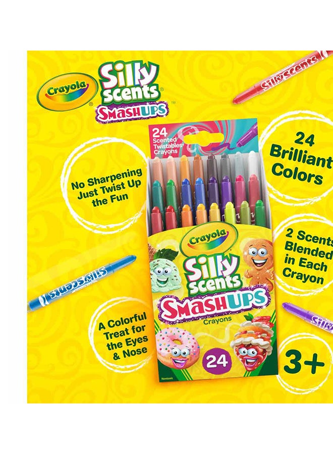 Crayola 24 CountSilly Scents Mini Twistables Scented Smashups Crayons - Image 3