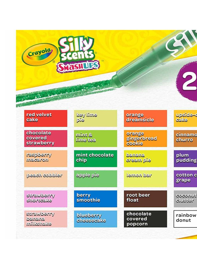 Crayola 24 CountSilly Scents Mini Twistables Scented Smashups Crayons - Image 2