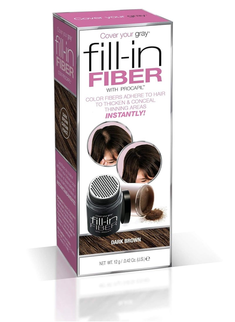 Cover Your Gray Cover Your Gray Pro Fill-In Fibers with Procapil - Dark Brown  - Image 1