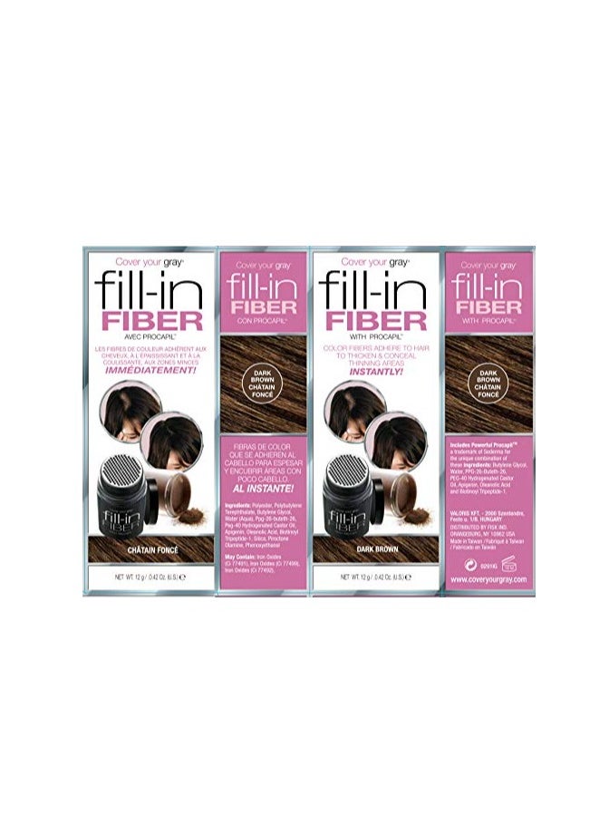 Cover Your Gray Cover Your Gray Pro Fill-In Fibers with Procapil - Dark Brown  - Image 4