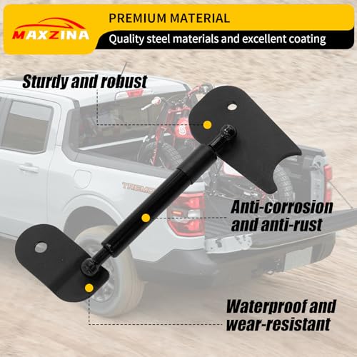 Maxzina Tailgate Assist Compatible with 2022-2025 2026 Ford Maverick Truck Tailgate Slow-Drop Accessories Tail Gate Shock Damper for 2024 Maverick Accessories (1PC) - Image 3