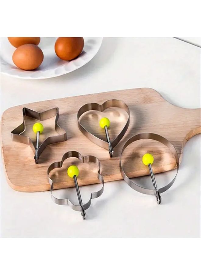 4pcs Stainless Steel Egg Frying Molds Chicken Roll Cooking And Shaping Tools - Image 3