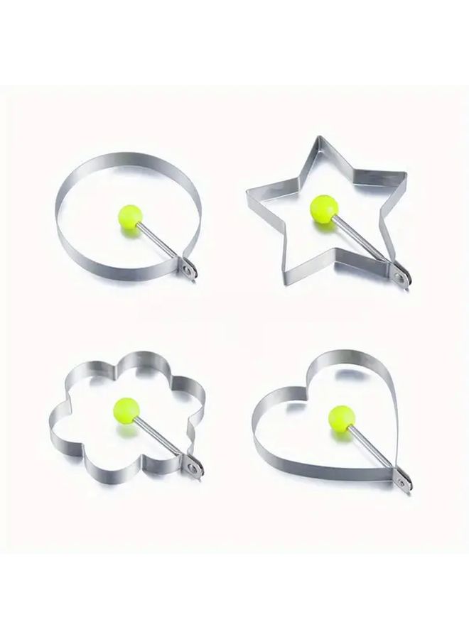 4pcs Stainless Steel Egg Frying Molds Chicken Roll Cooking And Shaping Tools - Image 5