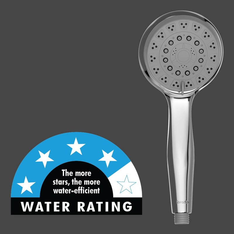 Lorazzo Versa 5Function Hand Shower for Bathroom 5Mode Water Flow Complete Set with 15 meter SS 304 Hose Pipe and Wall Hook 1Year Lorazzo Limited Warranty - Image 5