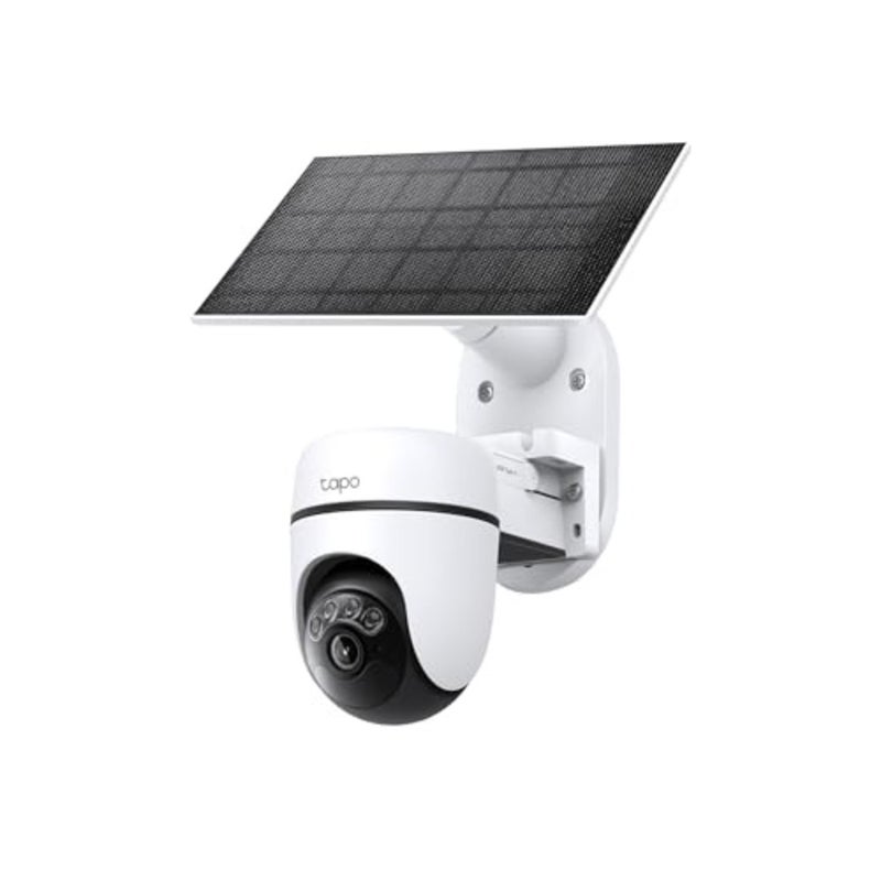كاميرا C610 Kit 2K 3MP لاسلكية خارجية واي فاي مع لوحة شمسية، كاميرا مراقبة بطارية 360 درجة PTZ 6700 مللي أمبير في الساعة، اكتشاف الإنسان، رؤية ليلية ملونة، تتبع الذكاء الاصطناعي، IP65 - Image 1
