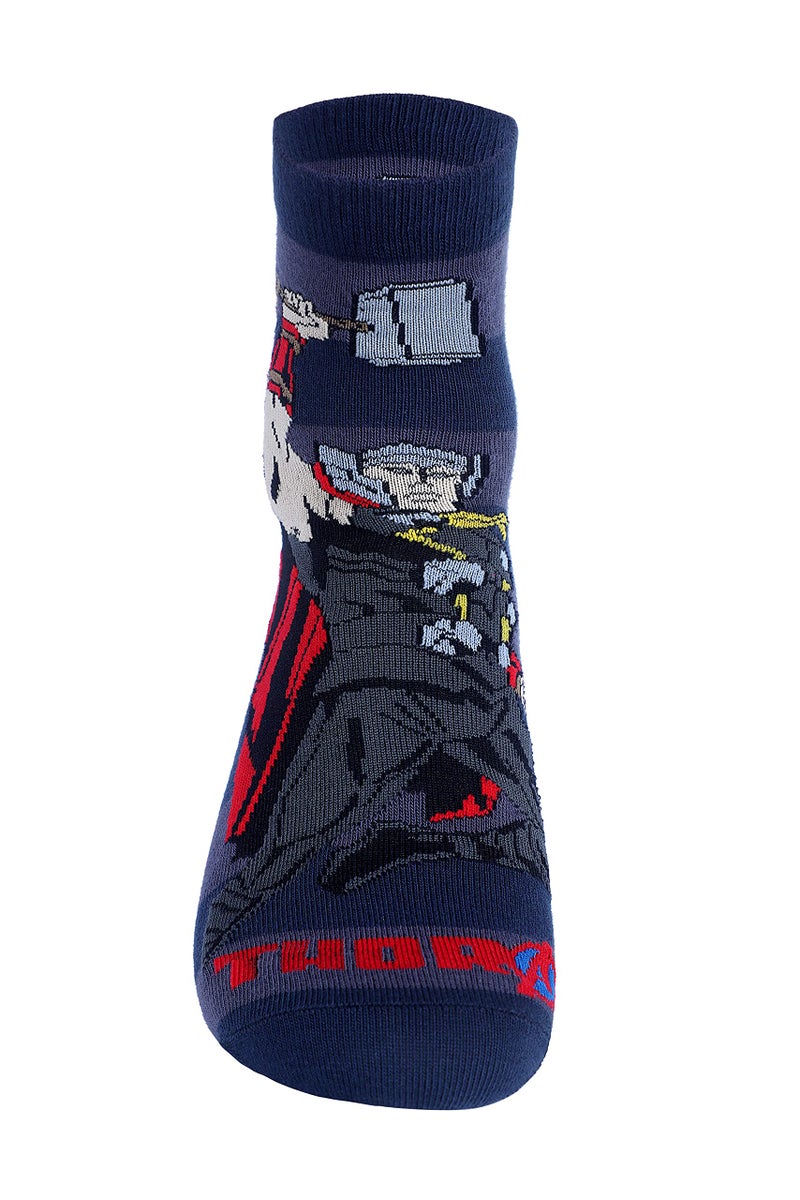 Supersox Cotton Disney Character Ankle Length Socks Collection For Men Pack Of 5 (Free Size) (Disney Avenger Style 3), Multicolour - Image 3