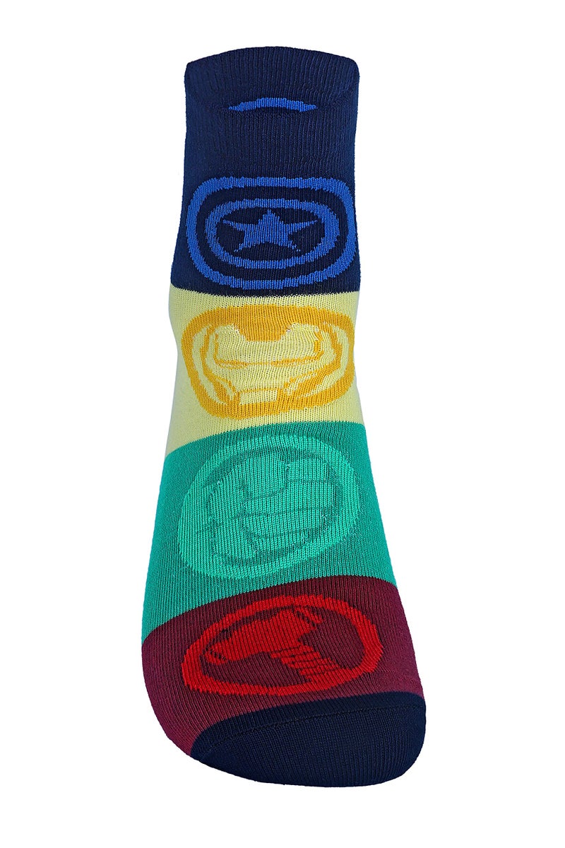 Supersox Cotton Disney Character Ankle Length Socks Collection For Men Pack Of 5 (Free Size) (Disney Avenger Style 3), Multicolour - Image 4