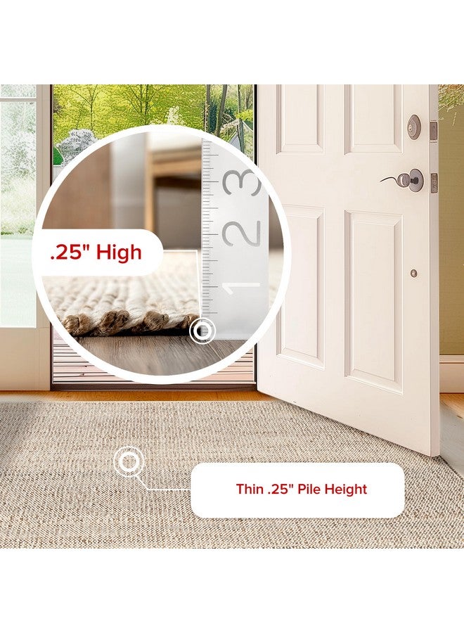 nuLOOM 3x4 Elfriede Jute & Cotton Hand Woven Area Rug, Natural, Solid Rustic Farmhouse Style, Weaved Design, Natural Fiber, For Bedroom, Living Room, Dining Room, Hallway, Office, Entryway - Image 3