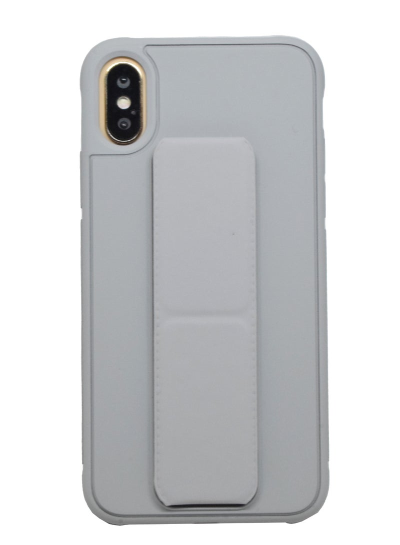 BORTONY iPhone X/XS Case Silicone Camera Protected Shockproof With Finger Grip Stand Cover  - Image 3
