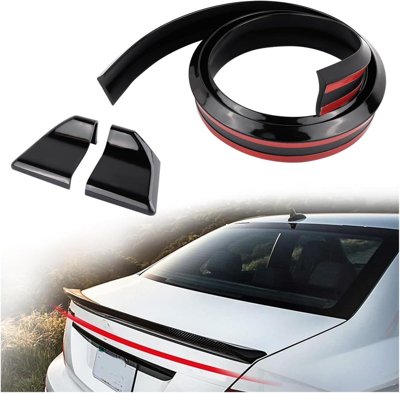 Aokdom 4.9 Ft Reflective Carbon Fiber Rear Spoiler - Image 1