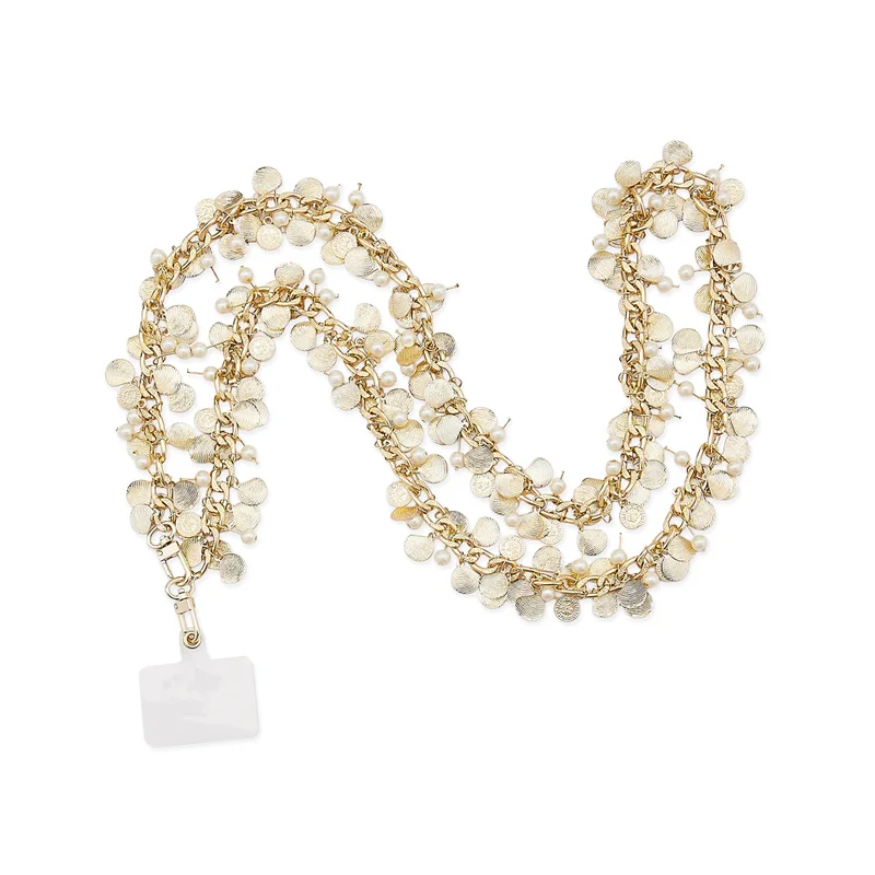 Anaar Anaar Seaside Dazzler Mobile Chain with Pearls, Shells & Vintage Coins